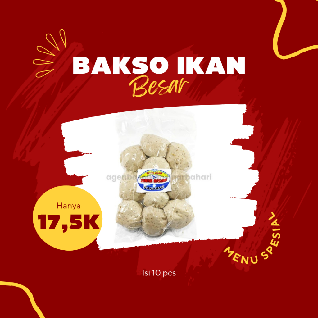 

BASO BAKSO IKAN SINAR BAHARI BESAR LEZAT MURAH BERGIZI PELENGKAP MIE INSTAN SOP