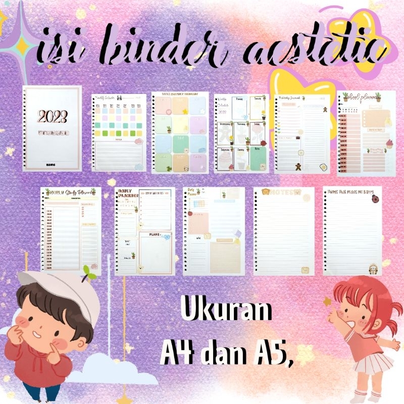 

ISI BINDER aestetic /A5danA4/dailyplanner,dll