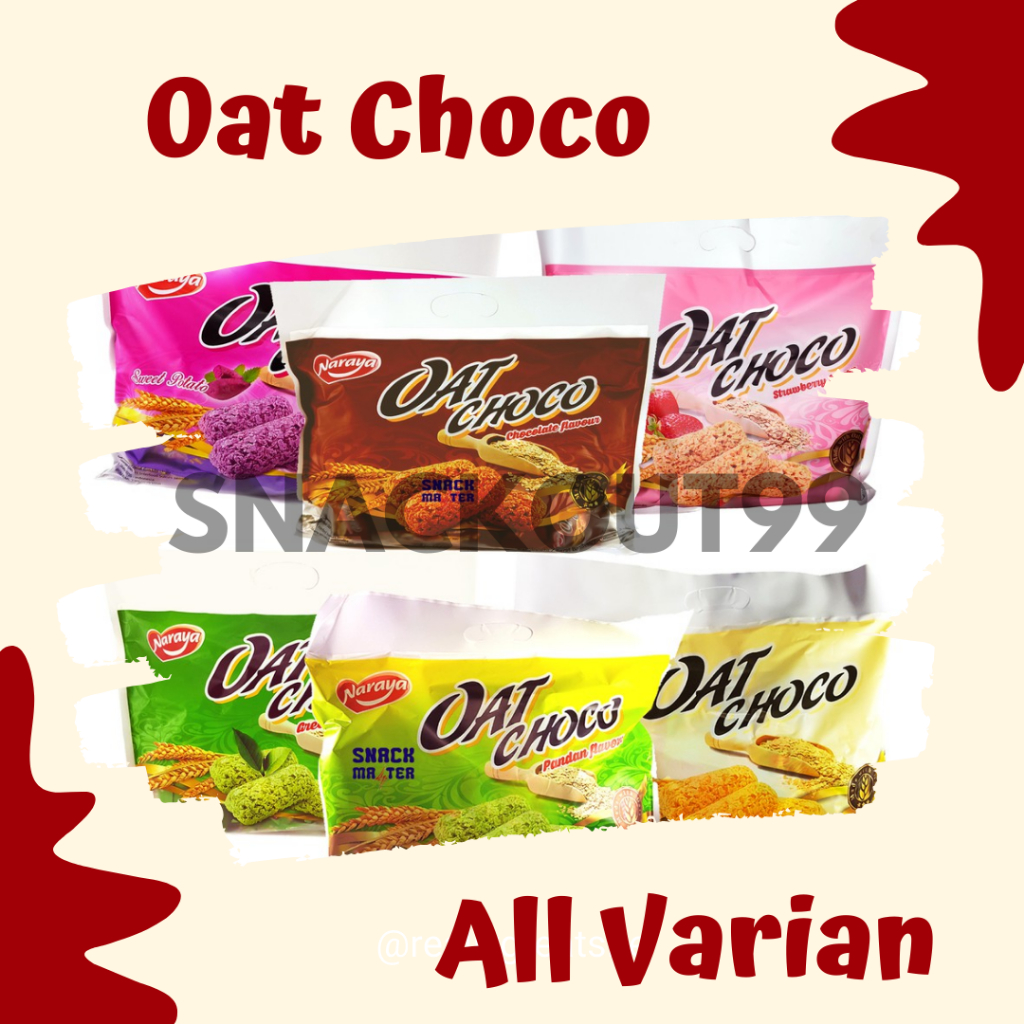 

Naraya Oat Choco Camilan Oat All Varian 10 gram x 40 pcs