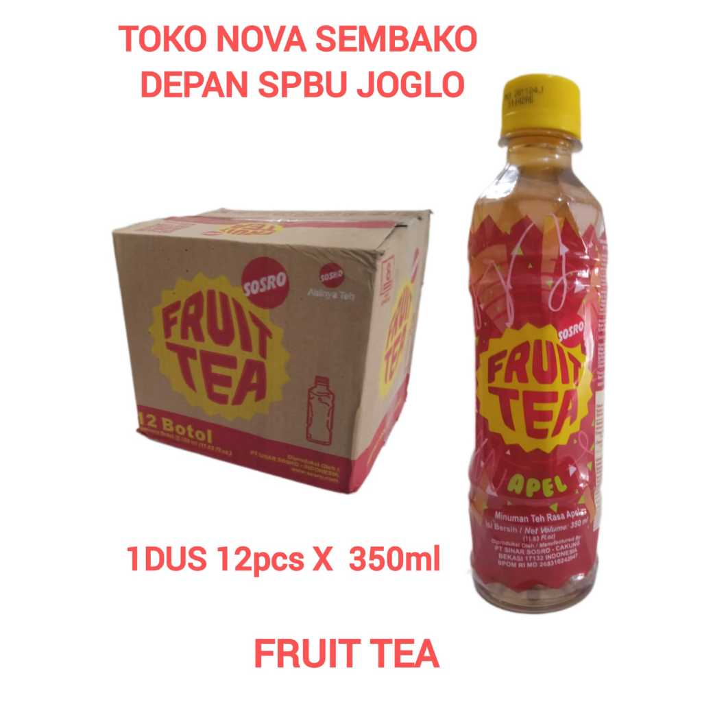 

FRUIT TEA SOSRO BOTOL 350ml 1 DUS 12pcs || MURAH || TERJANGKAU || LARIS ||