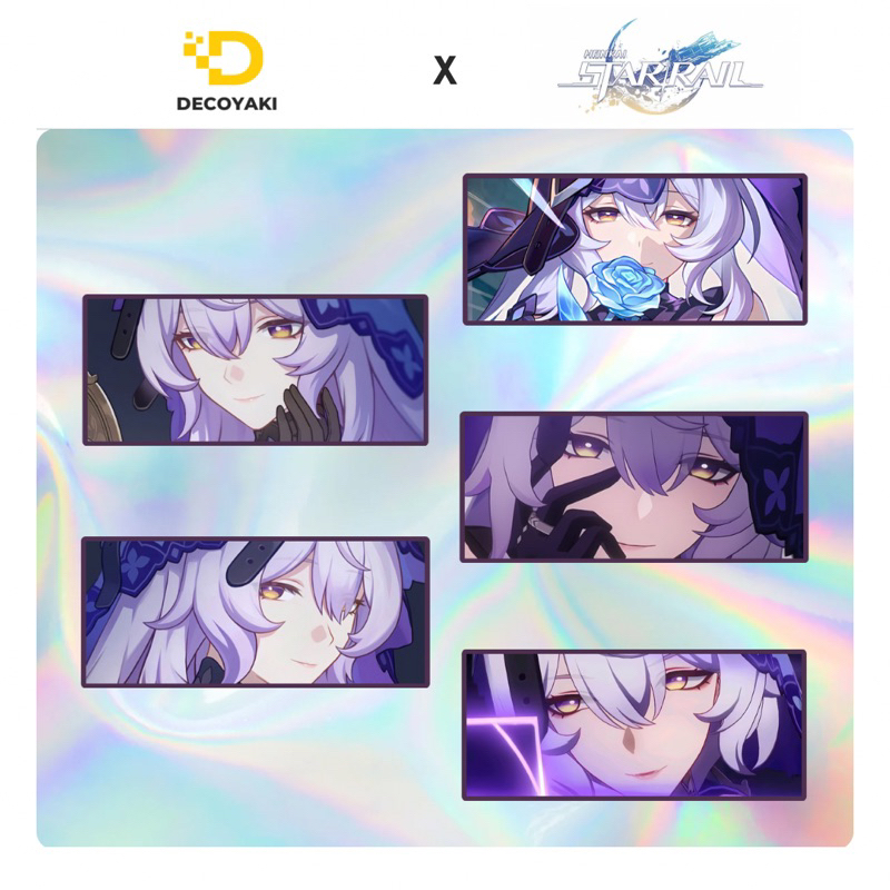

Sticker Slap Hologram Black Swan Honkai Star Rail, Stiker Hologram Black Swan Honkai Star Rail