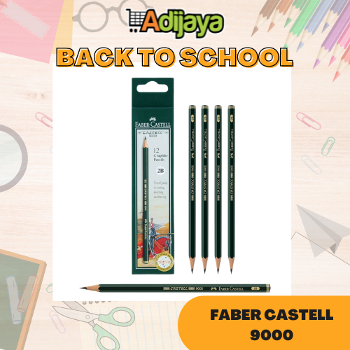 

Faber-Castell Pensil Ujian - 2B Castell 9000