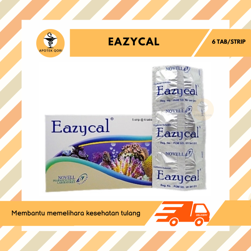 EAZYCAL STRIP 6 TABLET/SUPLEMEN KALSIUM IBU HAMIL DAN MENYUSUI