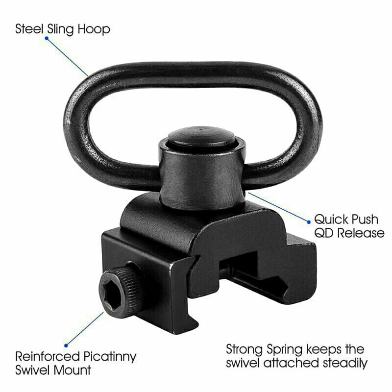 sling swivel / sling gantungan swivel / sling swivel tactikal / swivel gantungan tali sandang - tali