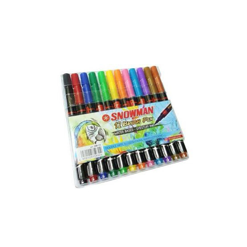 

Snowman brushpen set