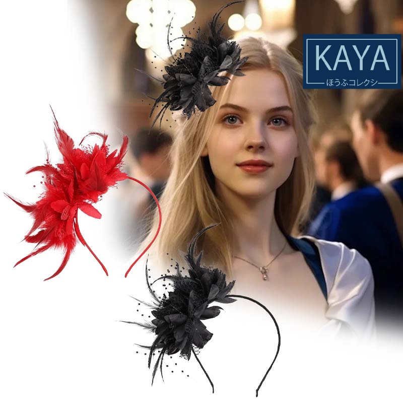 Hiasan Kepala Bulu Hiasan Rambut Bunga Bando Bulu Bunga Aksesoris Kepala Hiasan Kepala Bulu Pesta