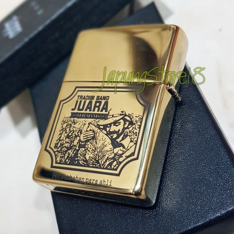 Korek Api Zippo bungkus juara zippo Custom foto Korek api unik Langka Grafir laser Untuk Sovenir