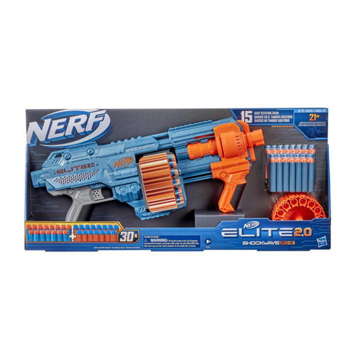 Nerf Elite 2.0 Shockwave RD-15 Blaster Tembakan Mainan Original