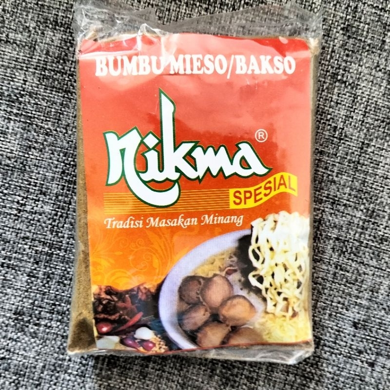 

Bumbu MIESO/ BAKSO Nikma Spesial Tradisi Masakan Padang Minang 50gr