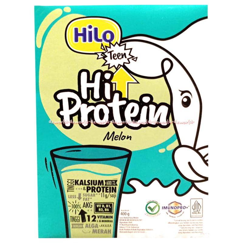 

Hilo Teen 400gr Hi Protein Melon Susu Tinggi Kalsium Protein Untuk Remaja Tambah Tinggi Hailo Alga Merah 400 gram Milk