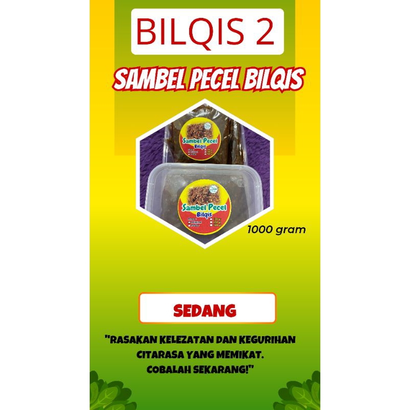 

Sambel Pecel Bilqis Khas Jawa Timur (1 kg)