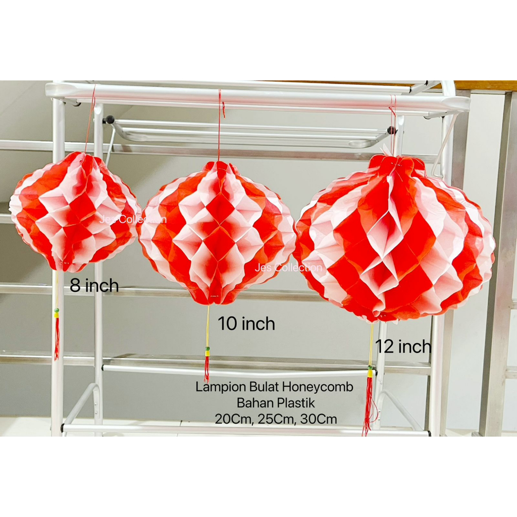 Ready stock Lampion Honeycomb agustusan / 17 agustus / kemerdekaan Republik Indonesi/ dekorasi toko 