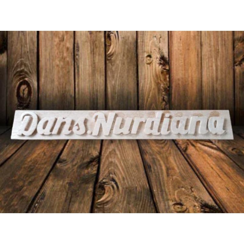 Custom Papan Nama | Request Nama Papan Nama Kayu Murah