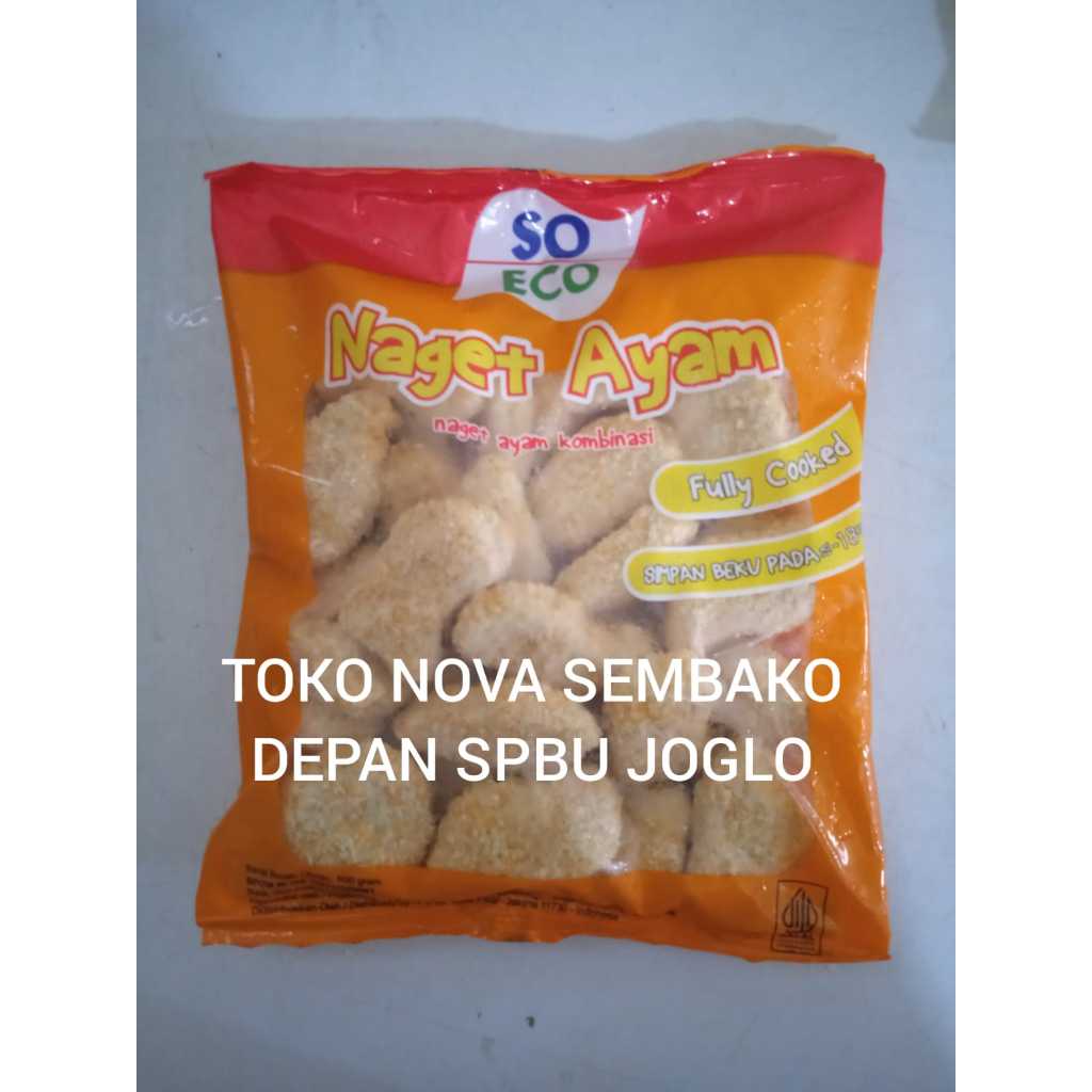 

NAGET AYAM SO ECO 500GR CHICKEN NUGGET HALAL