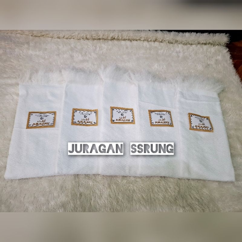 Grosir Isi 10Pcs - Surban Sorban Arafat Putih Polos - Sorban Kain Arab - Grosir Haji - Sorban Tenun