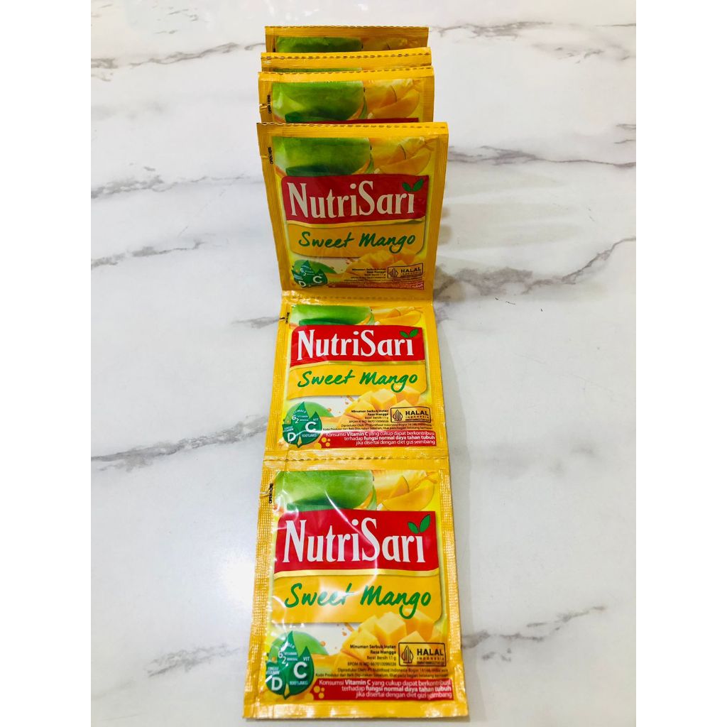 

Nutri Sari 1 Renceng (Isi 10 sachet) I Minuman serbuk rasa buah