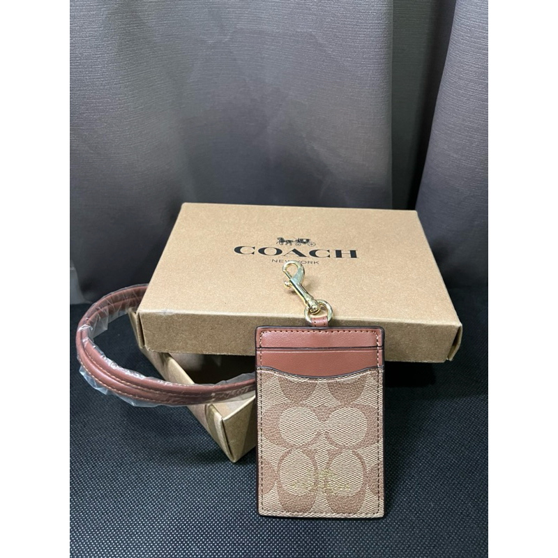 

Co^ch ID Lanyard Signature Canvas Khaki