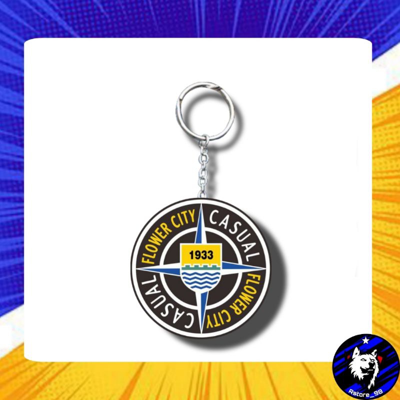 (BEST QUALITY) KEYCHAIN GANTUNGAN KUNCI FLOWER CITY CASUAL