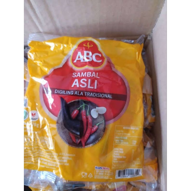 

1dus ( 21pax ) sambal asli abc sachet/sambal asli stick abc