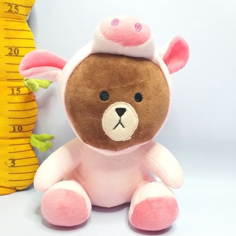 BONEKA BROWN KOSTUM PIG KARAKTER LINE FRIENDS