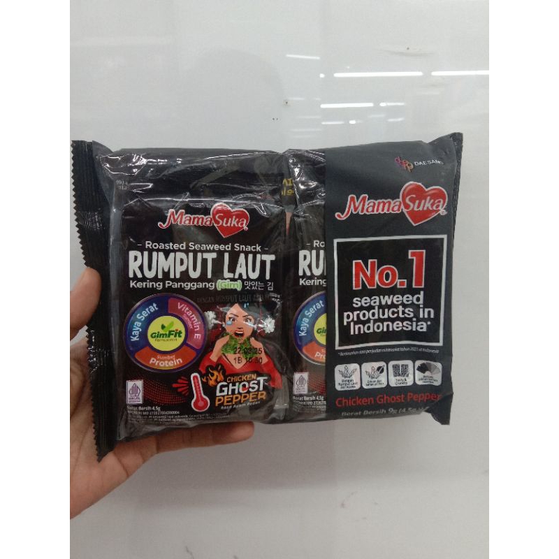 

mamasuka rumput laut Nori 9g (2pcs x 4,5g).