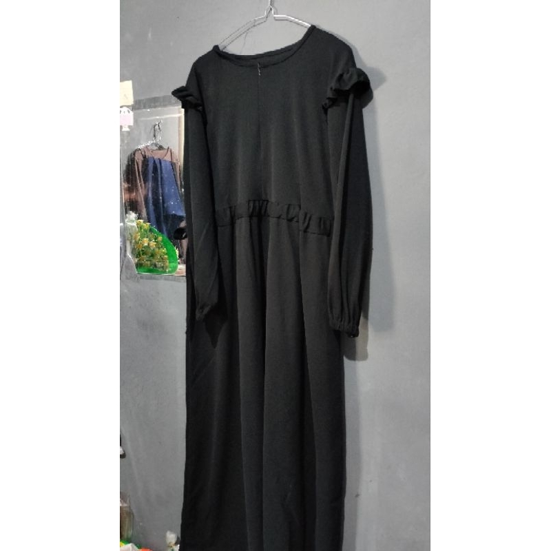 Gamis Hitam remaja simpel