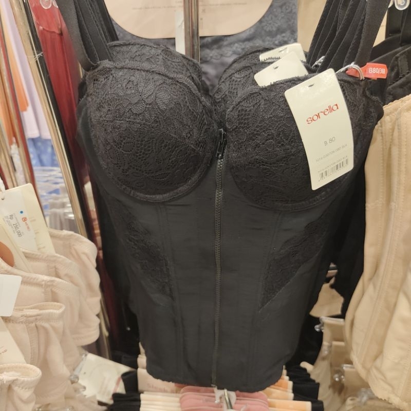 SORELLA LONGTORSO BROKAT DENGAN MODEL RESLESTING DEPAN