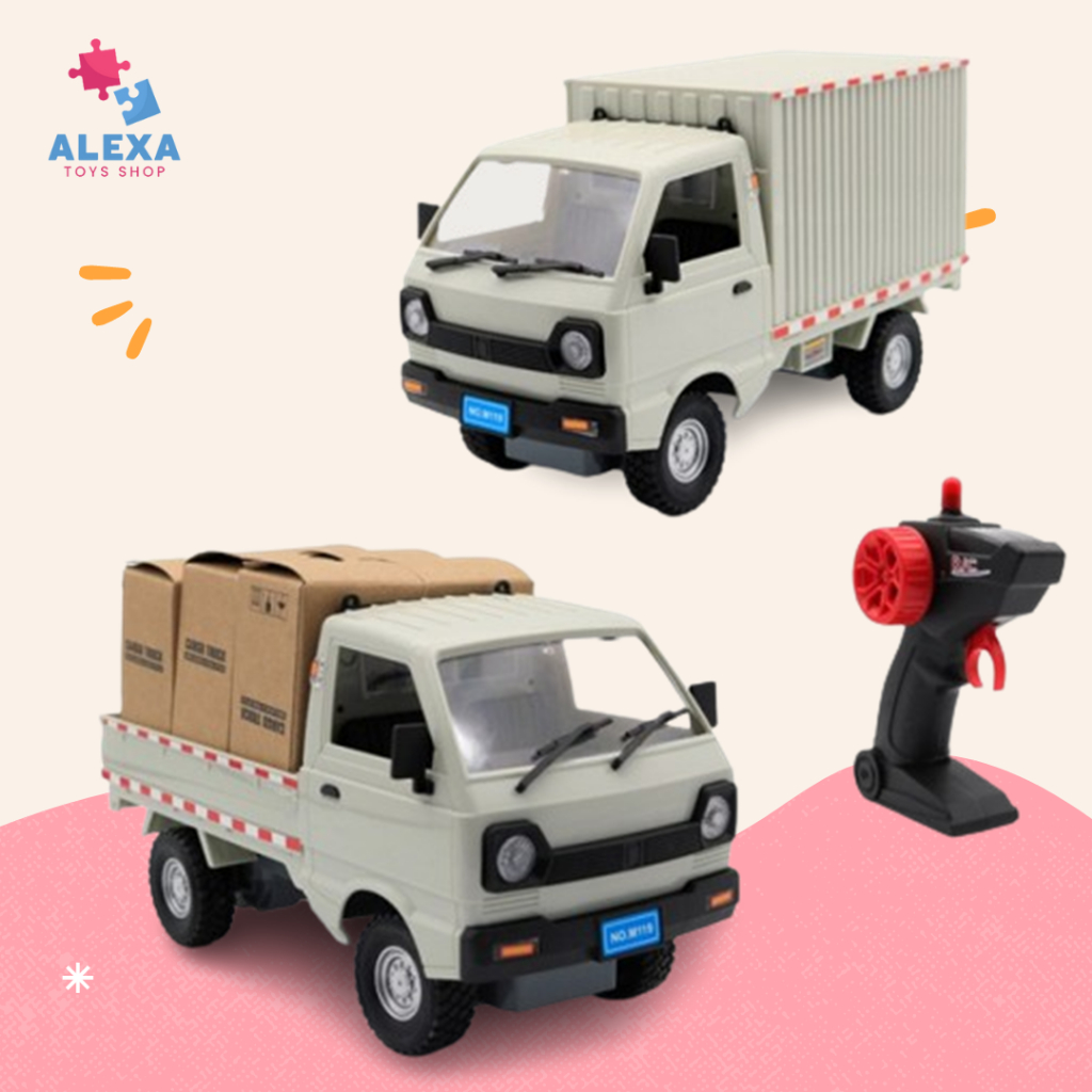 Mobil Remote Control Cargo Truck RC Car Pickup Box Truk 1:16 Suzuki Carry Pick up