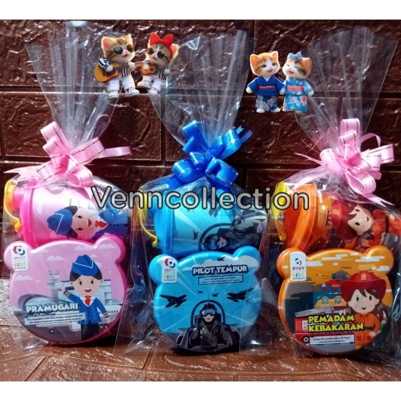 set catania kotak makan baby panda + tumbler