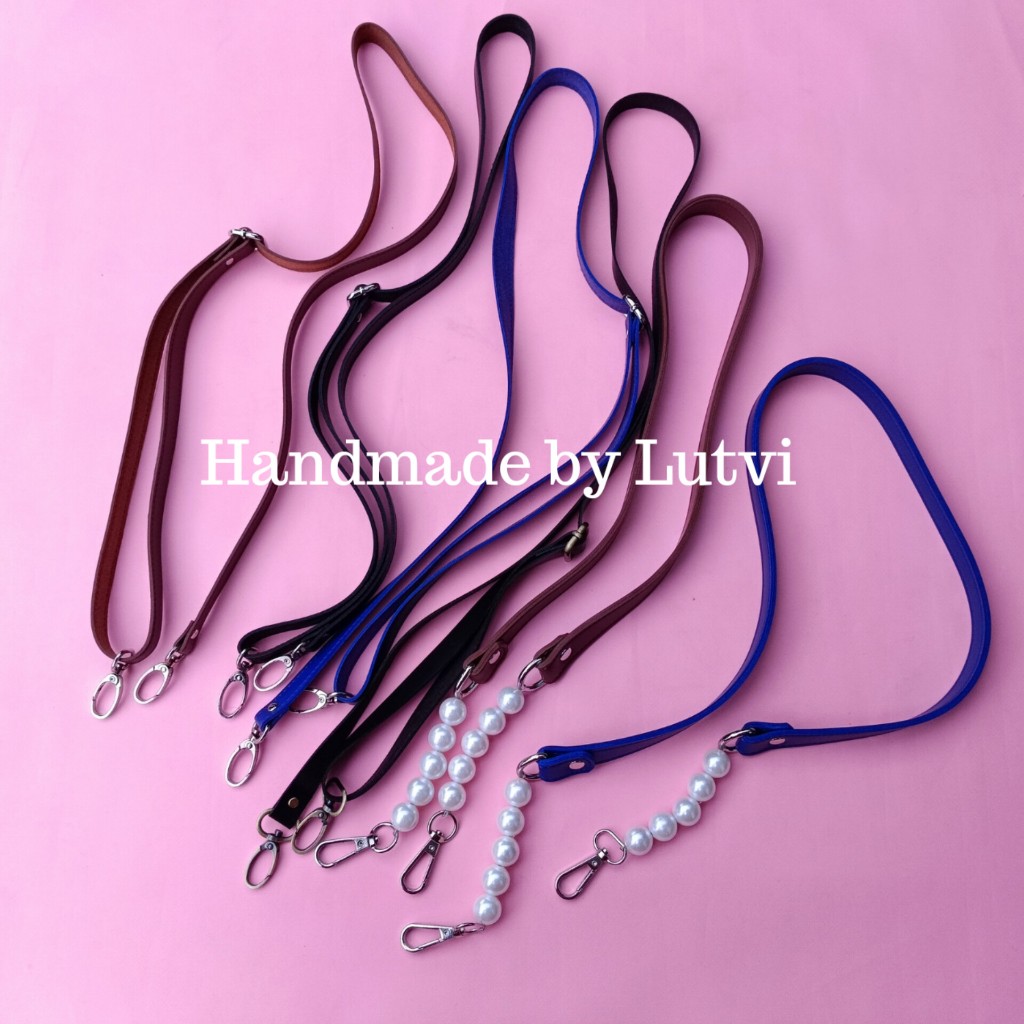 1 buah tali tas kulit handmade | tali tas kulit sintetis | tali kulsin mix mutsin | handle tas | tal