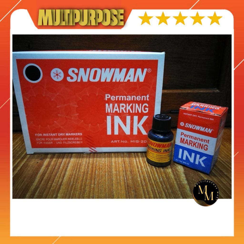 

TINTA SPIDOL PERMANENT SNWOMAN / SNOWMAN PERMANENT MARKING INK / REFFIL SPIDOL