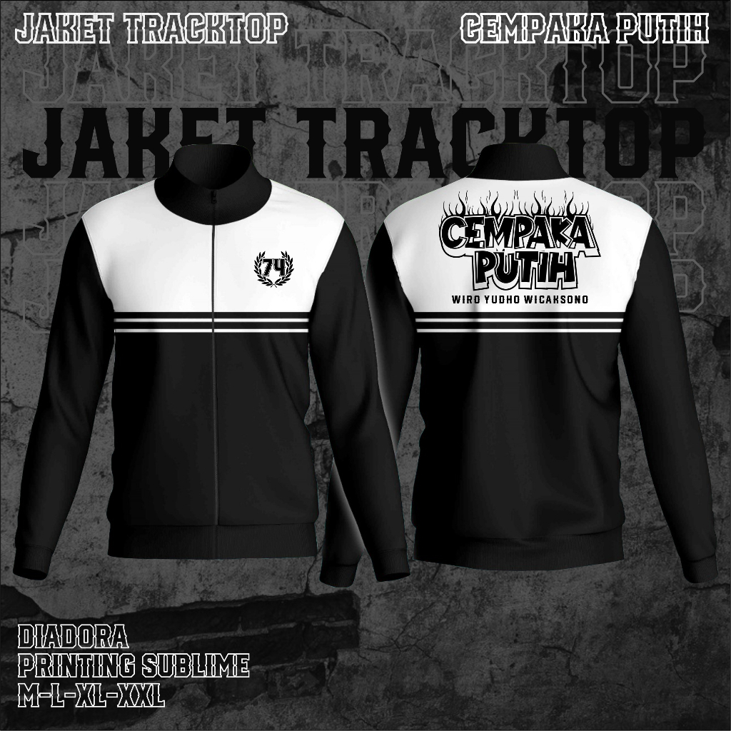 Jaket Tracktop Cempaka Putih - Jaket Tracktop PSCP - Jaket Cempaka Putih