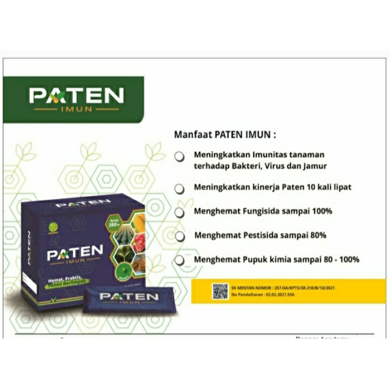 Pupuk Paten & Paten Imun