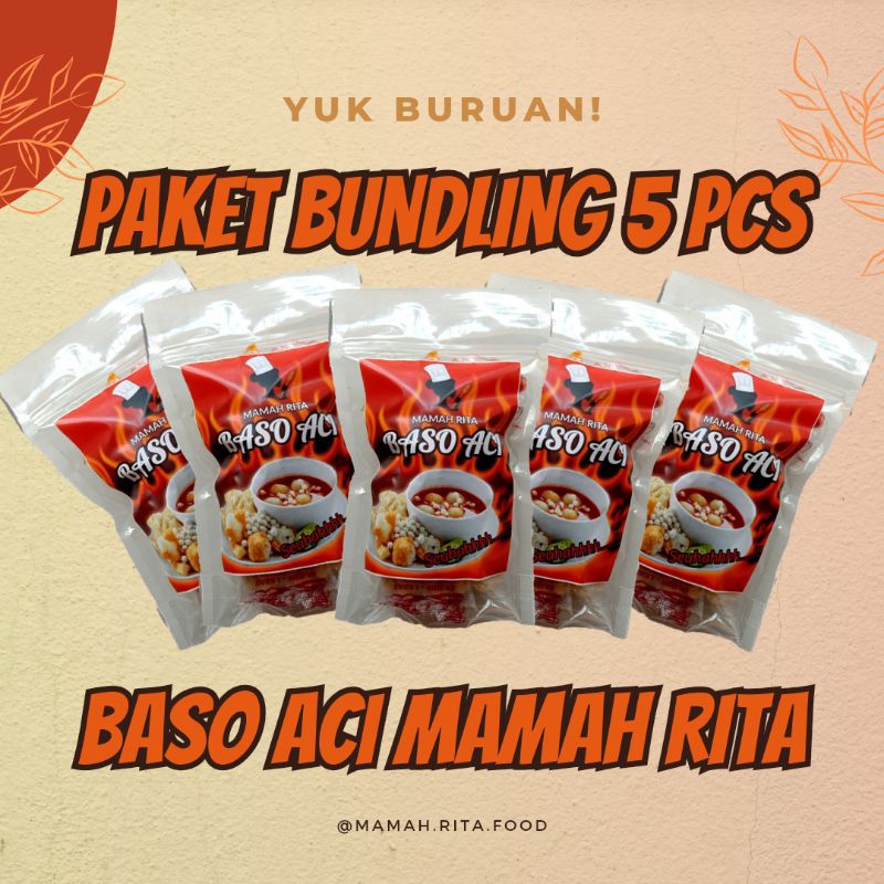 

Paket Bundling 5 Pcs Baso Aci Mamah Rita (Porsi Banyak)