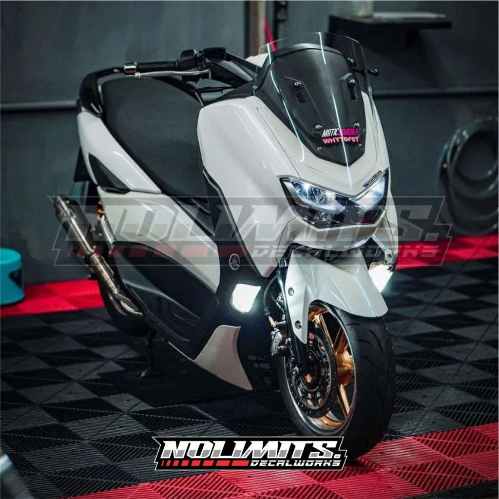DECAL POLOS  FULLBODY NMAX NEW/OLD WARNA PUTIH GLOSSY/DOFF CLEAN WHITE