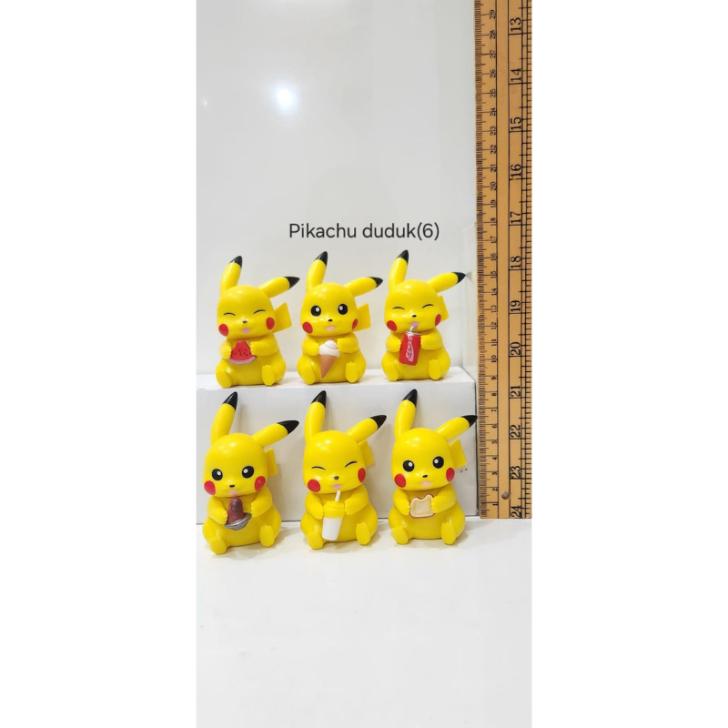 Action figure pokemon pikachu set figure pajangan