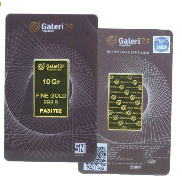 Logam Mulia Emas Galeri 24 10gr