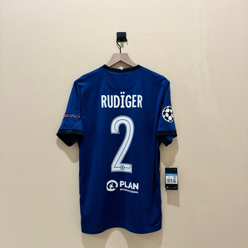Jersey Original Chelsea Home 2020/2021 Champions League Winner Rudiger #2
