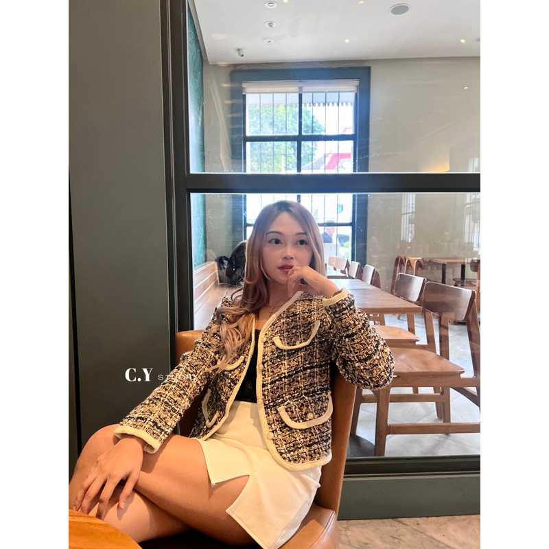 [ C.Y STUDIO ] GEO OUTER / BLAZER / PREMIUM QUALITY / KOREAN BLAZER / BLAZER IMPORT / BKK BLAZER