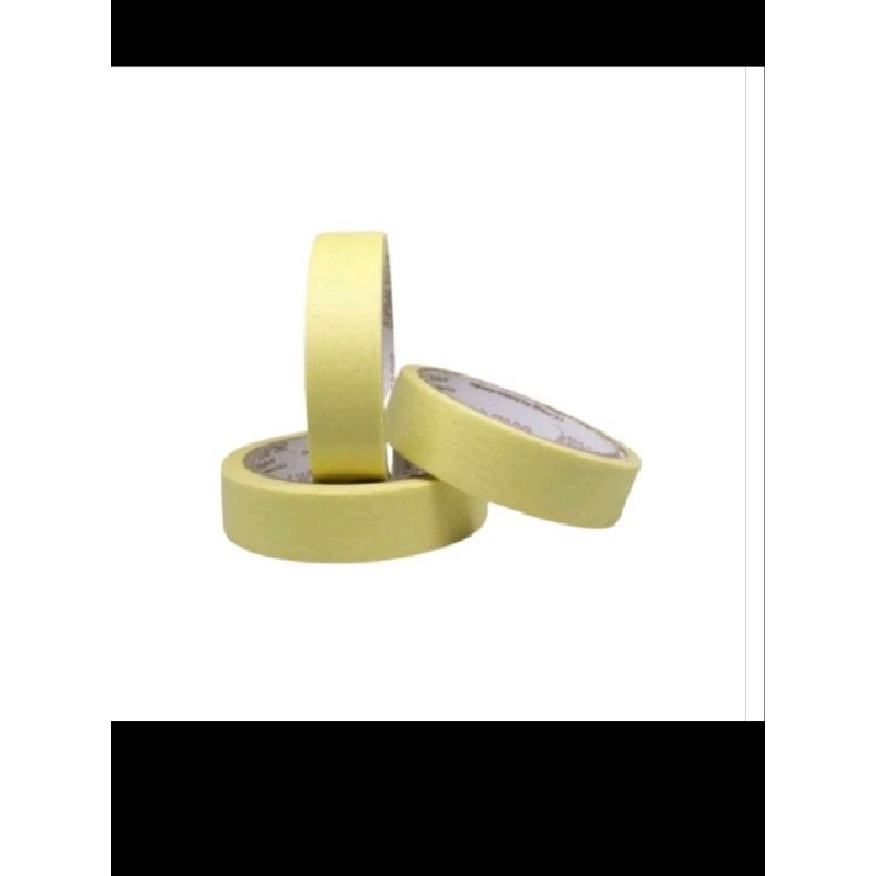

lakban kertas 1 inch X 20 meter masking tape 1 inch x 20 meter lakban kertas 24MM X20M isolasi