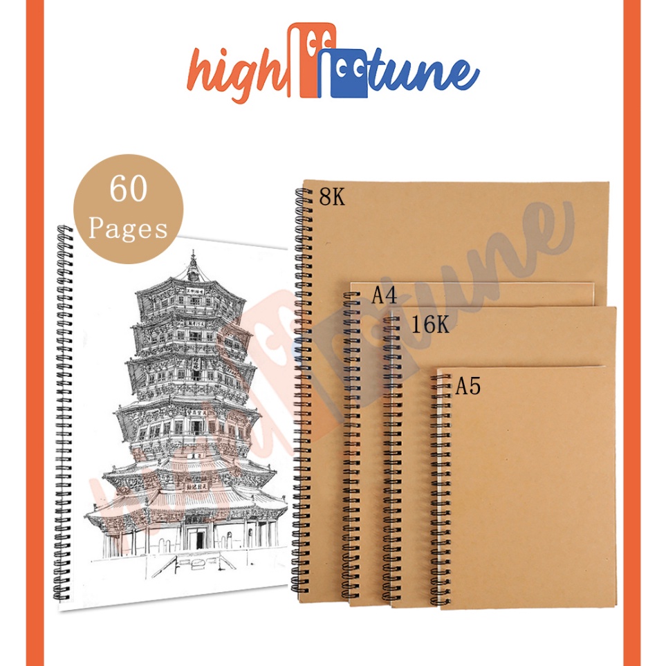 

Grosir Terlaris Hightune Sketch Book A5A48K16K Sketchbook Drawing Book 6 Lembar Spiral Sketchbook Tebal