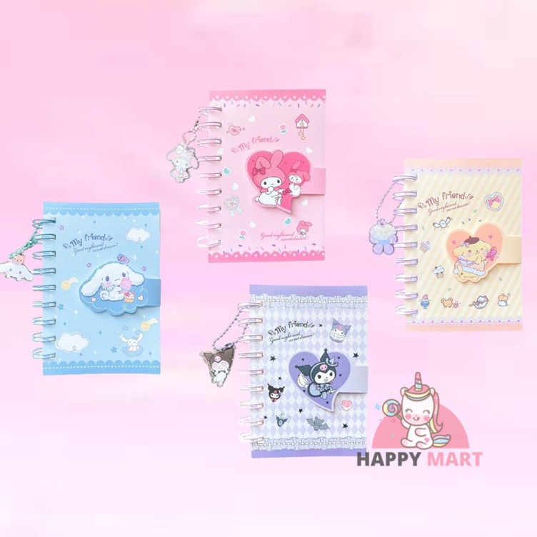 

Kualitas Terpercaya notes spiral akrilic CHAIN KUROMI cinnamoroll melody pompompurin