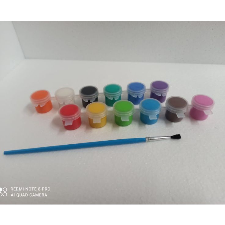 

Harga Irit cat akrilik cat canvas can sterofoam 12 warna x 3ml bonus 1 kuas