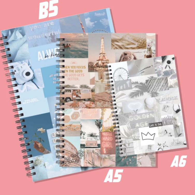 

Kejar Irit Buku Sketsa Sketchbook B5 A5 A6 Polos Craft Vintage Sketch book Retro murah Brown buku sketsa keren