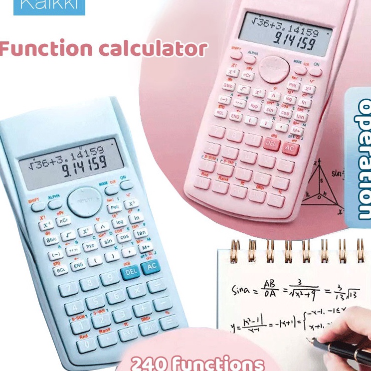 

Langsung Miliki KAIKKI Kalkulator scientific kalkulator akuntansi 24 Fungsi Kalkulasi calkulator sains Alat tulis untuk pembelajaran siswa CU2
