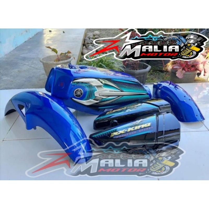 cover body set halus rx king biru body fullset rx king biru