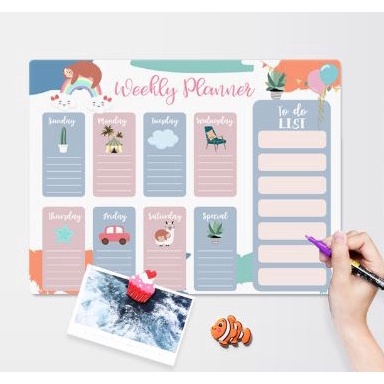 

KODE V38D PAPAN TULIS KULKAS MAGNET White Board Magnetic Meal Planner Memo Notes