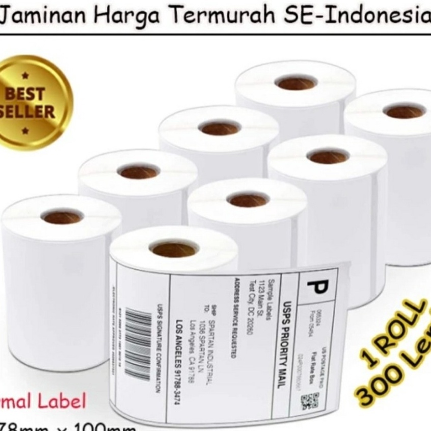 

Ready Stok Promo Besar Label Thermal 78 x1 Kertas StickerStiker Barcode 78x1 mm isi 3 Lembar