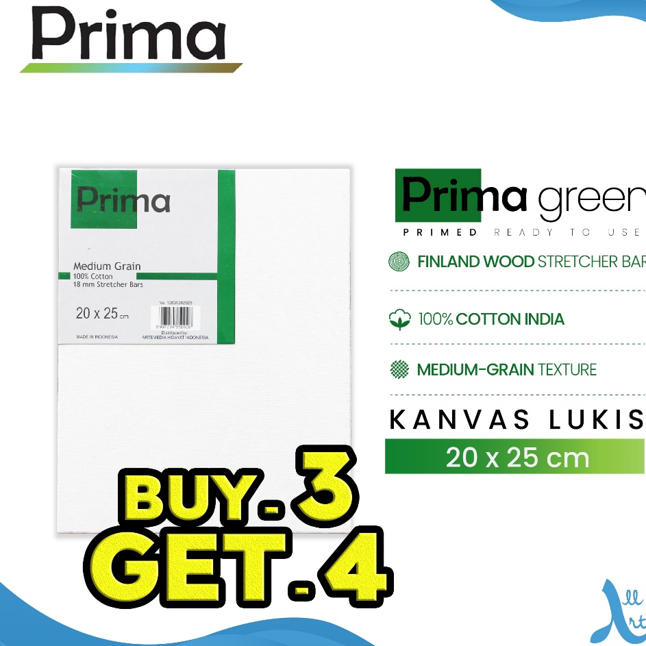 

Pasti Keren Kanvas Lukis Prima Green 2x25cm Cotton Canvas