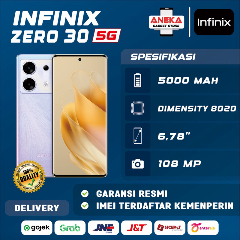 Infinix Zero 30 5G 12GB/256GB Garansi Resmi Infinix